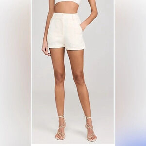 Theory Mini Utility White cotton short shorts. Size 4. Coastal nautical  …